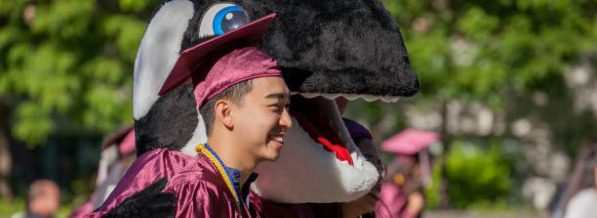 Finny with Male Grad