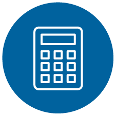 Blue icon for Business area of study